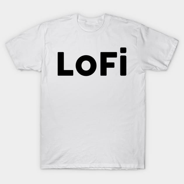 Lofi Black Solo T-Shirt by Moschine